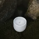 Betonhome - Sójová svíčka mini MALINOVÝ SORBET 70g (bílá).webp