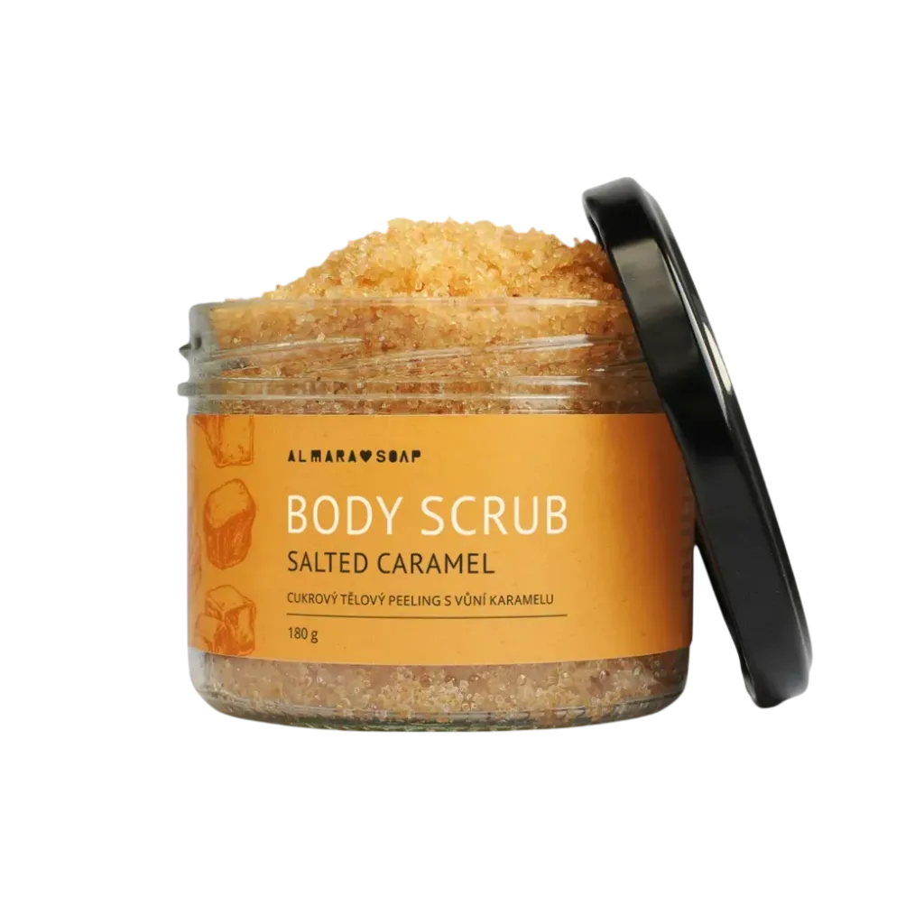 [15AS-02SCRB-CARAML00CZ] Almara Soap  - Body scrub Salted Caramel 180g
