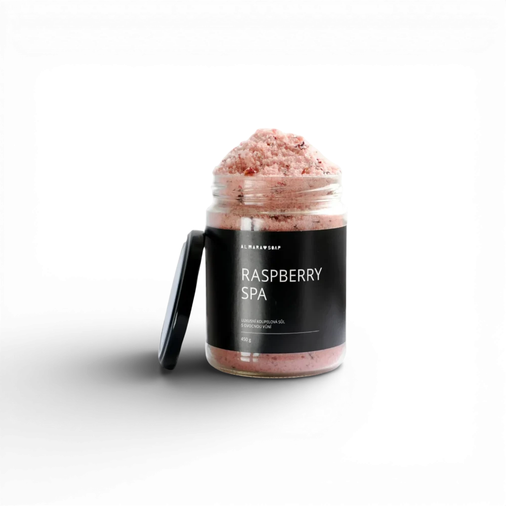 [AS-02SALT-RASBRY00CZ] Almara Soap - Koupelová sůl Raspberry Spa 450g