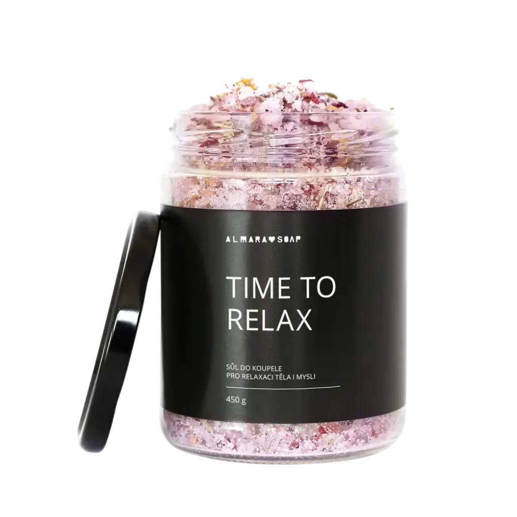 [AS-02SALT-RELAXT00CZ] Almara Soap - Koupelová sůl Time to Relax 450g