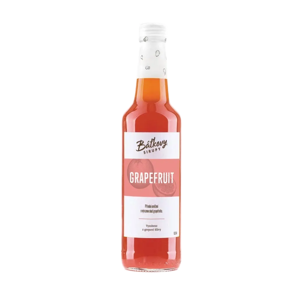 [1337466002623430] Báťkovy sirupy - Grapefruitový sirup 500ml