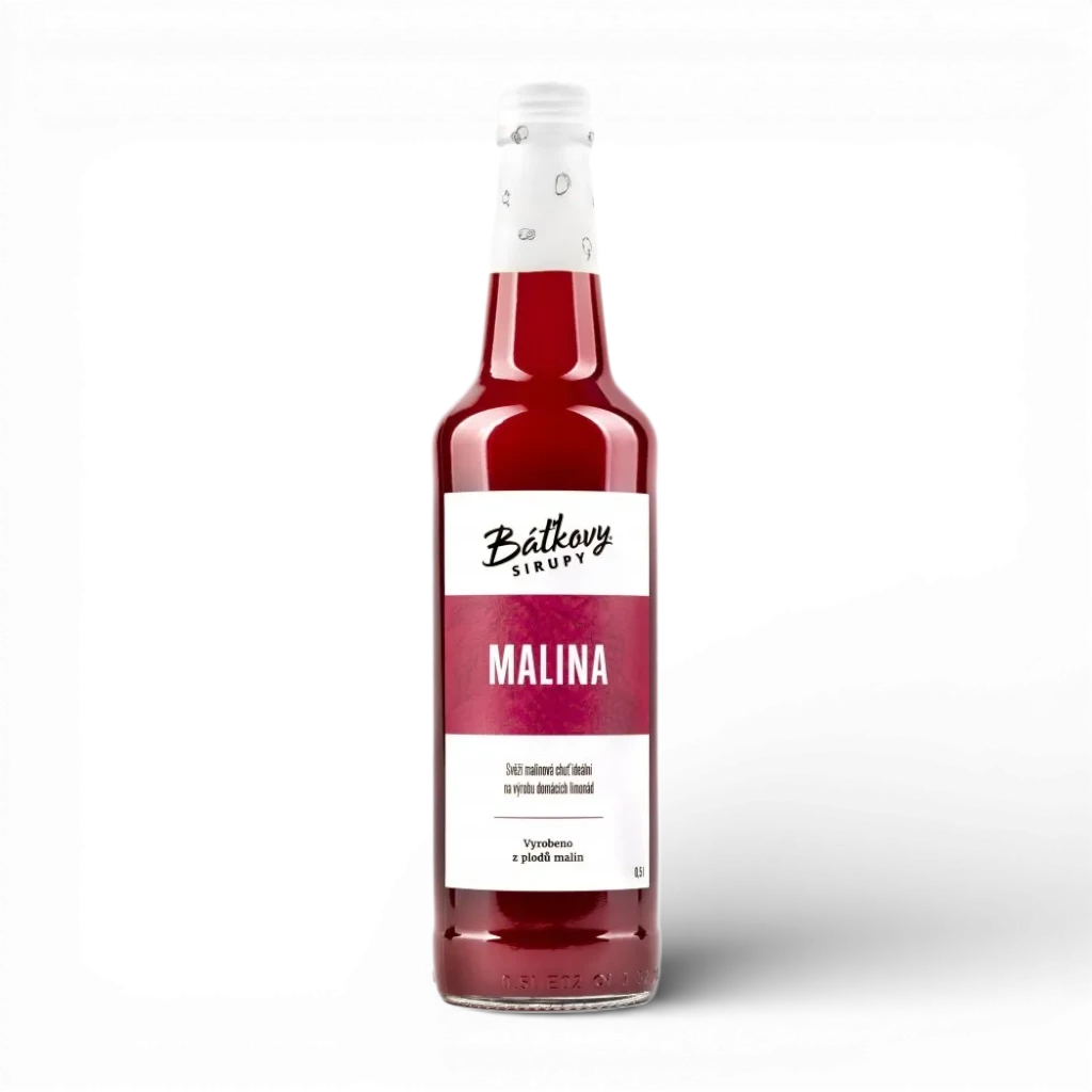 [104] Báťkovy sirupy - Malinový sirup 500ml