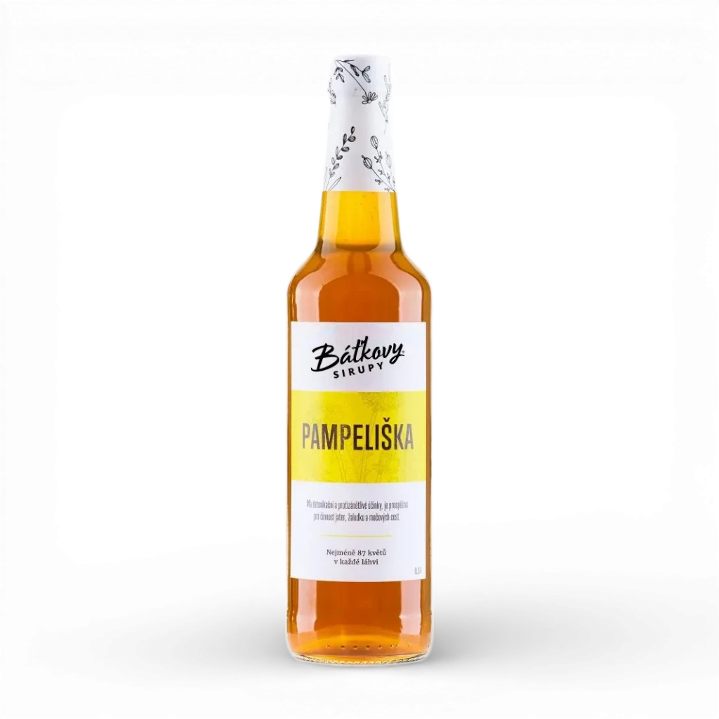Báťkovy sirupy - Pampeliškový sirup 500ml