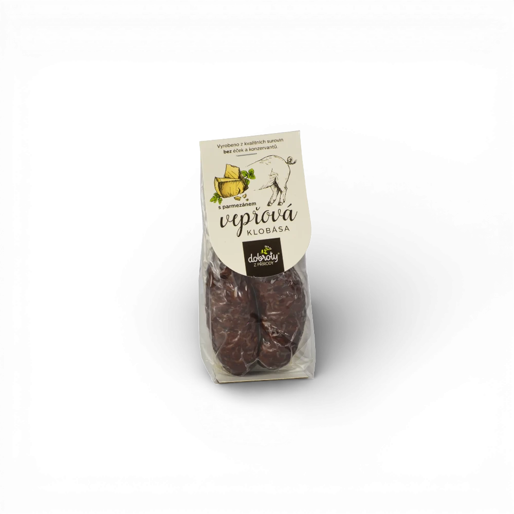 [301022] Dobroty z přírody - Vepřová klobása s parmazánem 2ks