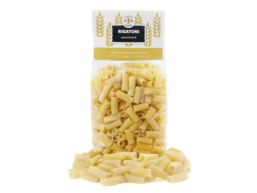 [071] Fajna pasta - Semolinové těstoviny Rigatoni 400g