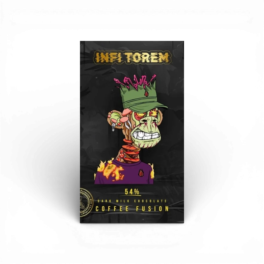 [1774650793812340] Herůfek - Infi Torem - Čokoláda mléčná tmavá 54% Nibs & Coffee 55g