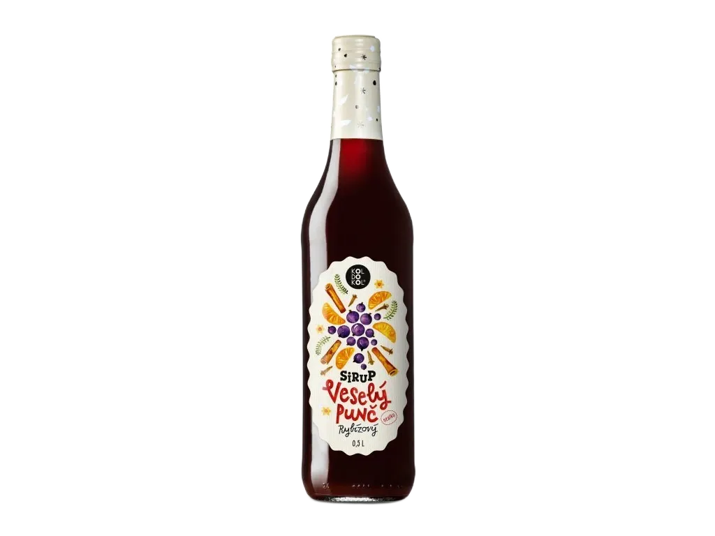 [Rybízový veselý punč sirup 500 ml] Koldokol - Veselý punč rybíz 0,5l
