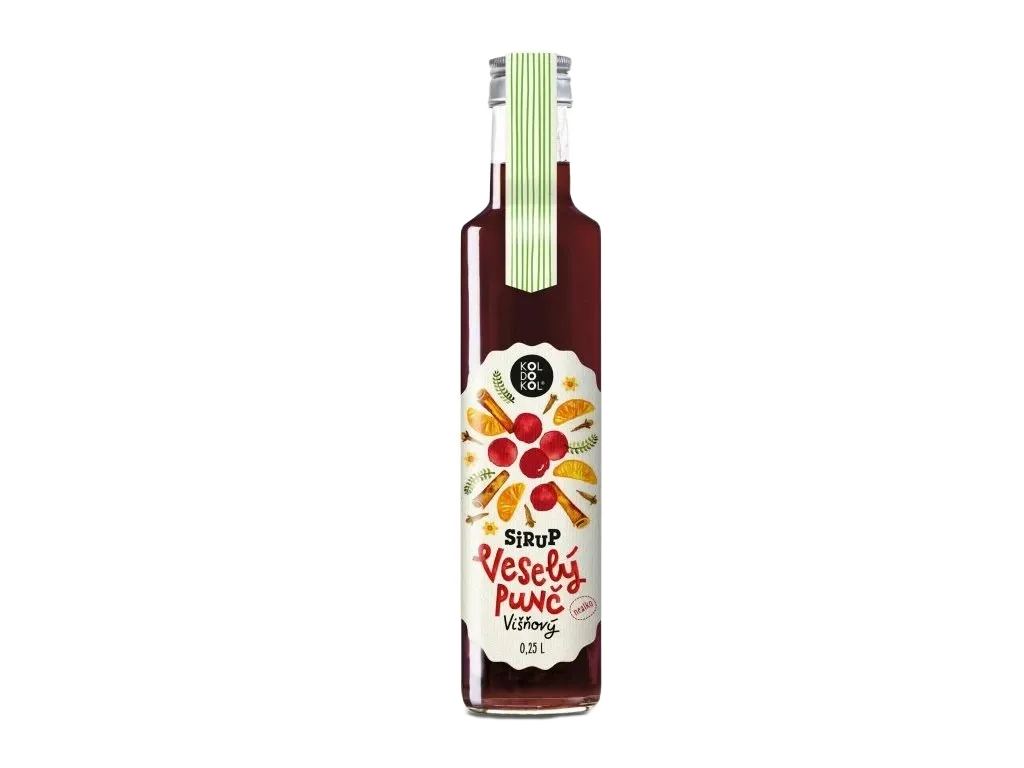 [Višňový veselý punč sirup 250 ml] Koldokol - Veselý punč višeň 0,25l