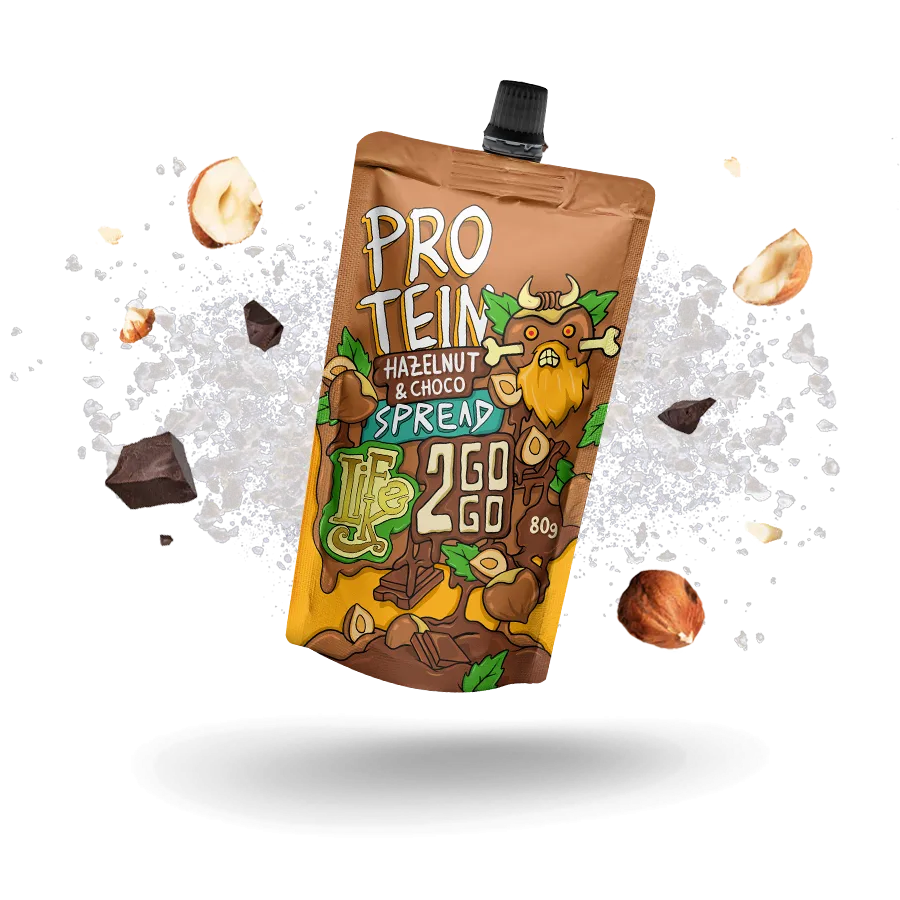 [2GOGO - HAZELNUT] LifeLike - 2GOGO Protein Hazelnut & Choco Spread 80g