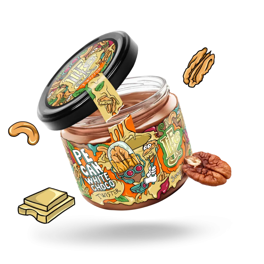 [TWISTER PECAN 300G] LifeLike - Twister Pecan white choco 300g