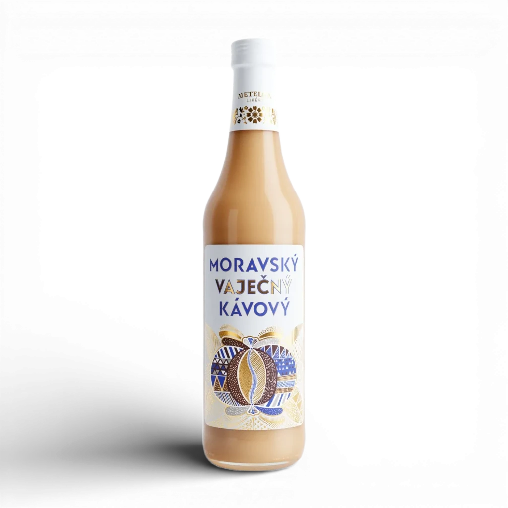 [03154] Metelka - Moravský vaječný kávový 14% 0,5l