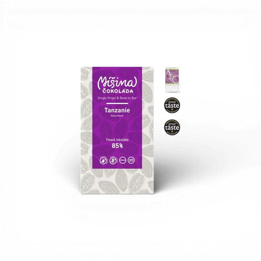 [1855360764958360] Míšina čokoláda - Tmavá čokoláda 85% Tanzanie 50g