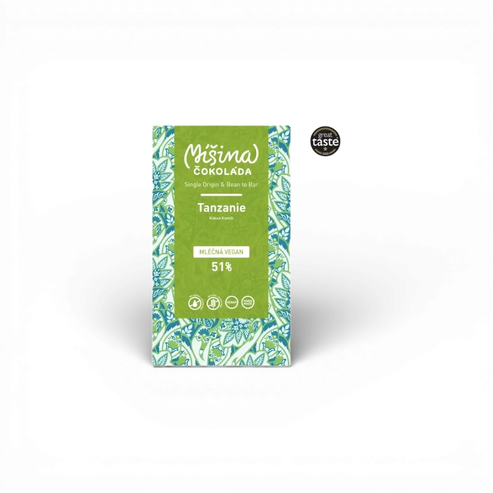 Míšina čokoláda - Veganská mléčná čokoláda 51% Tanzanie