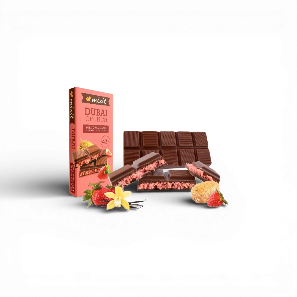 Mixit - Dubajská čokoláda s jahodouvou příchutí 70g