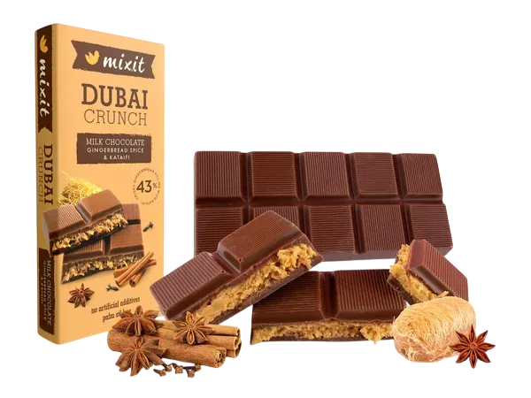 [1852576254620140] Mixit - Vánoční dubajská čokoláda - Perníkové koření a kataifi 70g