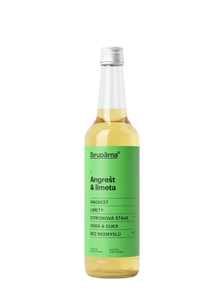 [SIR092] Sirupárna - Angrešt & limeta sirup 0,5l