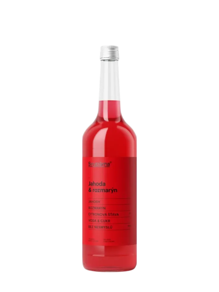 [SIR068] Sirupárna - Jahoda & rozmarýn sirup 0,5l