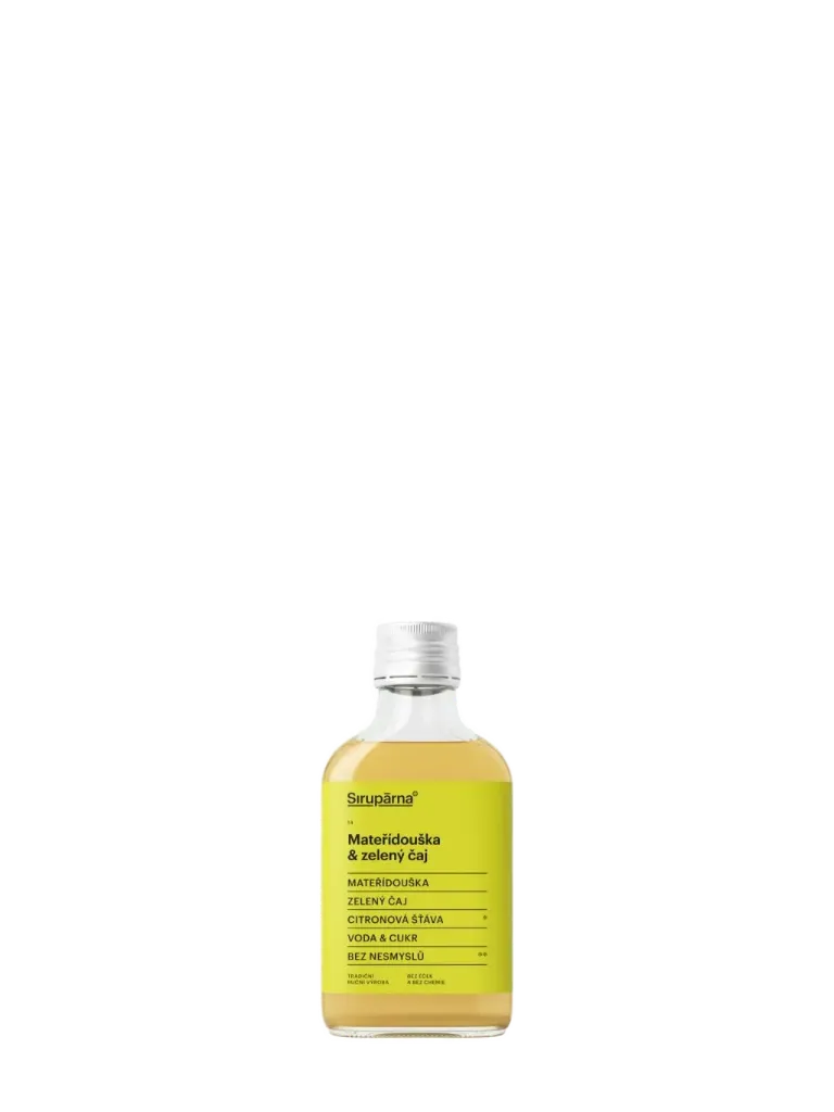 [SIR085] Sirupárna - Mateřídouška & zelený čaj 0,1l