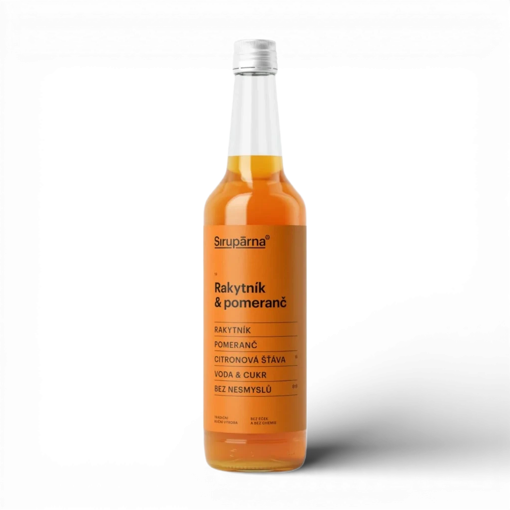 Sirupárna - Rakytník & pomeranč sirup 0,5l