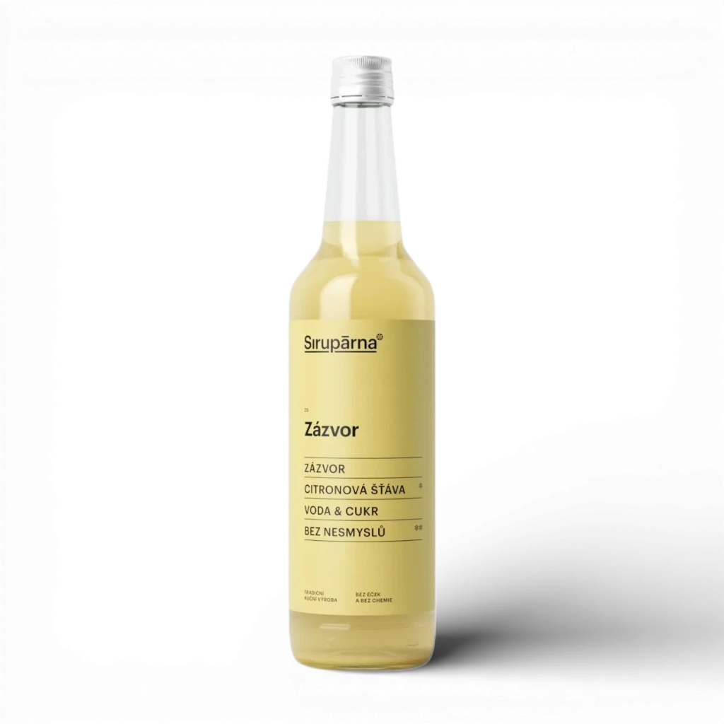 [SIR062] Sirupárna - Zázvorový sirup  0,5l