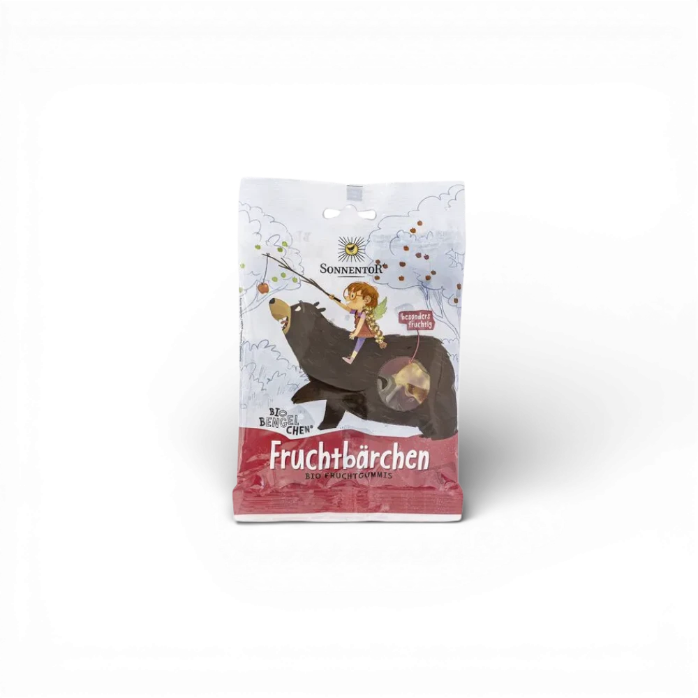 [00971] Sonnentor -  Ovocní medvídci - želé s ovocnou příchutí bio 100g