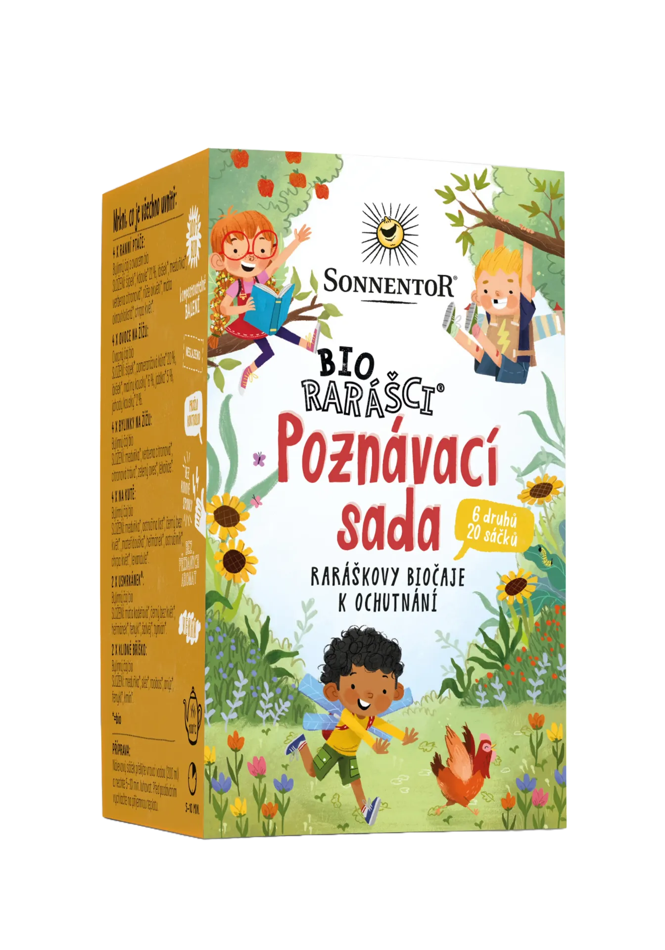 [02635] Sonnentor - Biorarášci * Poznávací sada bio, porc., dvoukomorový 32,8g