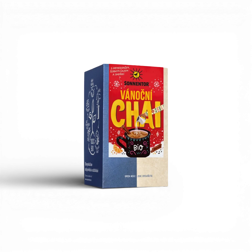 [02342] Sonnentor - Chai vánoční čaj bio 32,4g, porc. dvojkomorový