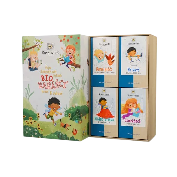 [33392] Sonnentor - Dárková kazeta čajová - Biorarášci bio, 104,4g porc., dvojkomorový