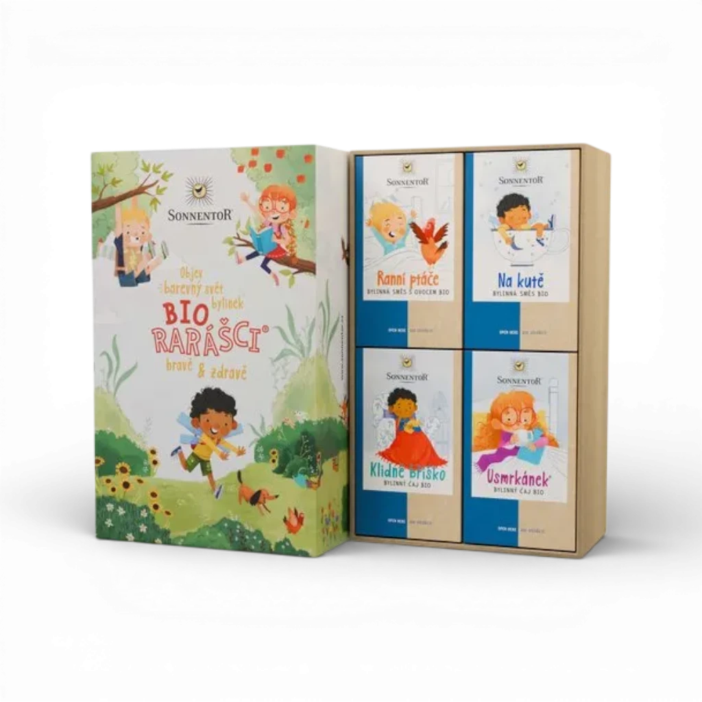 [33392] Sonnentor - Dárková kazeta čajová - Biorarášci bio, 104,4g porc., dvojkomorový