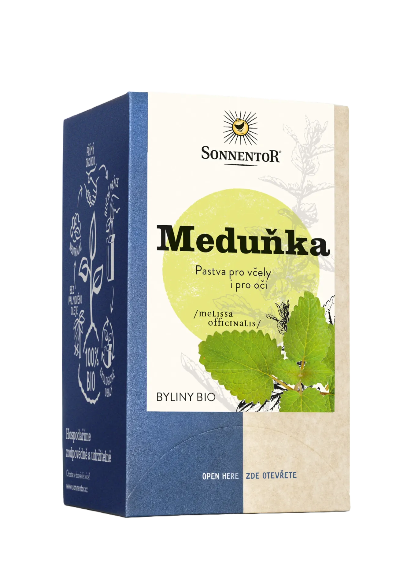 [02562] Sonnentor - Meduňka bio 21,6g porc. dvoukomorový