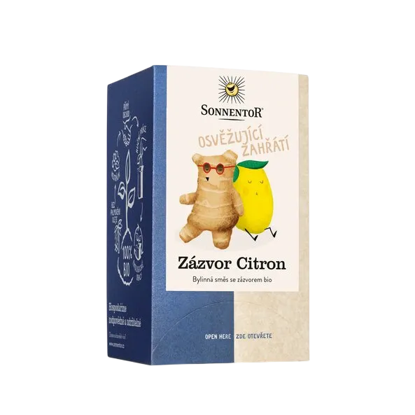 [02572] Sonnentor - Zázvor Citron bio 32,4g porc. dvoukomorový
