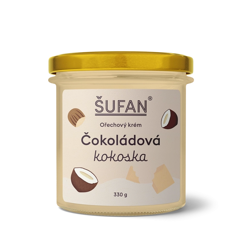 [SU-OKO-S-M-0011] Šufan - Ořechový krém Čokoládová kokoska 330g