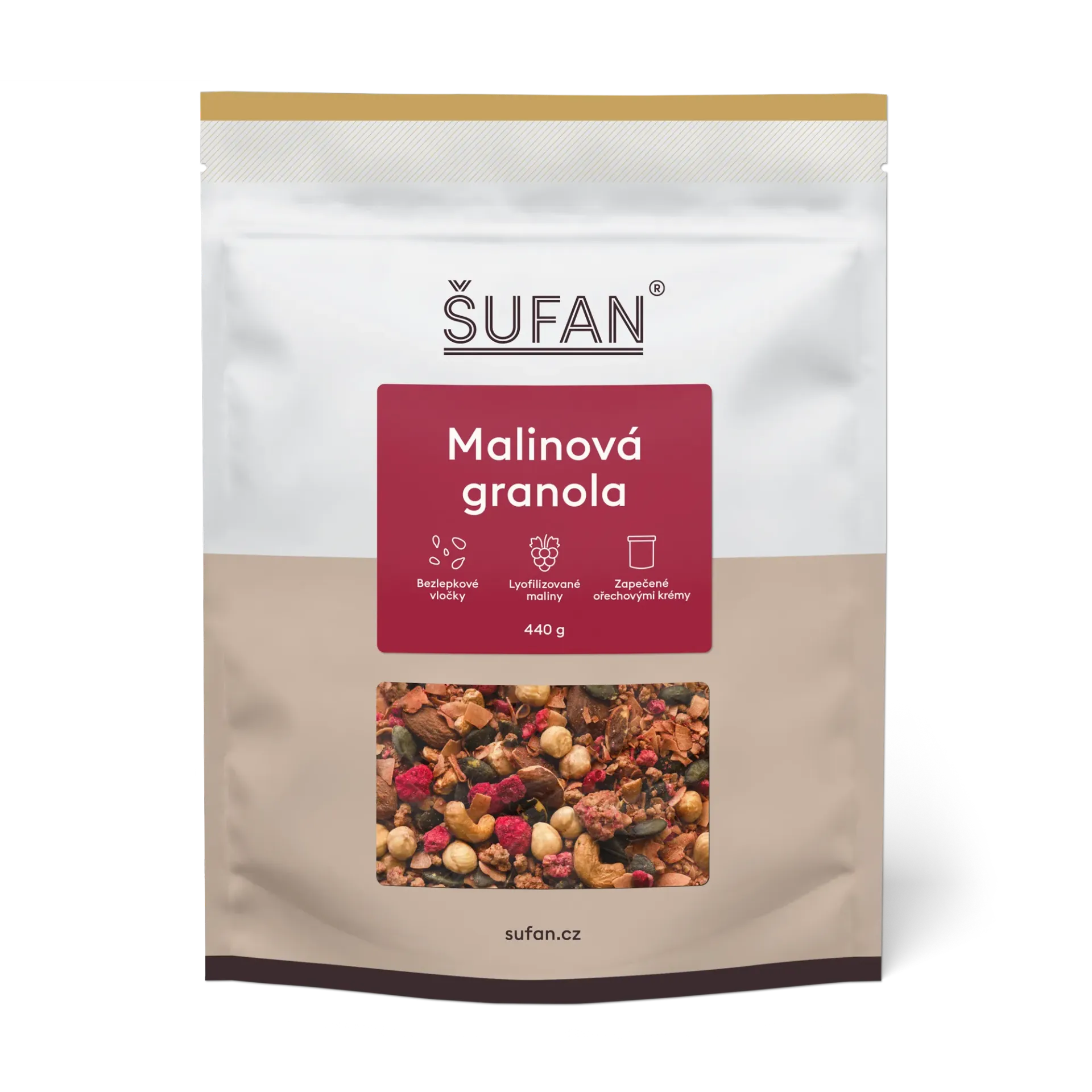 Šufan - Granola malinová 440 g