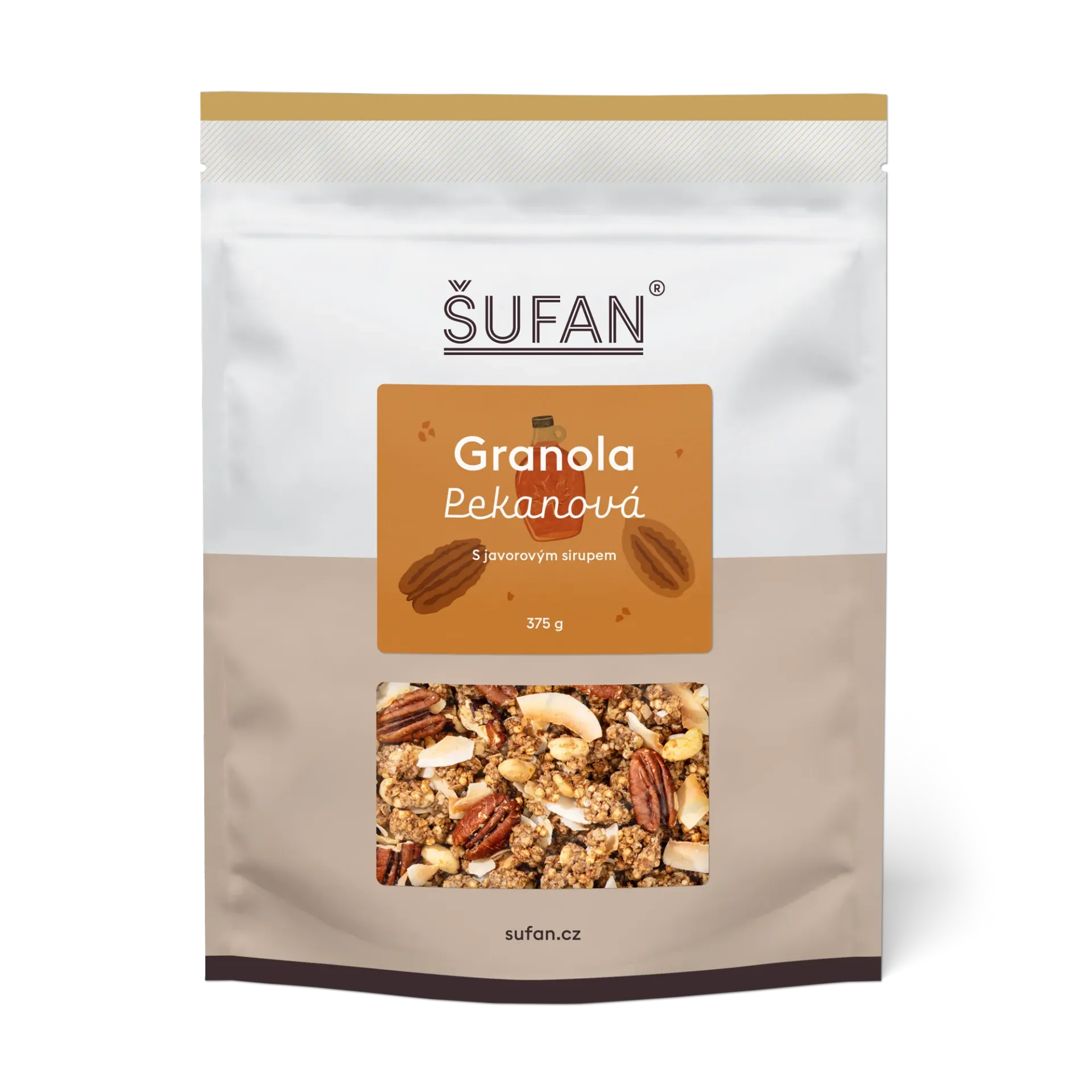 Šufan - Granola pekanová s javorovým sirupem 375g