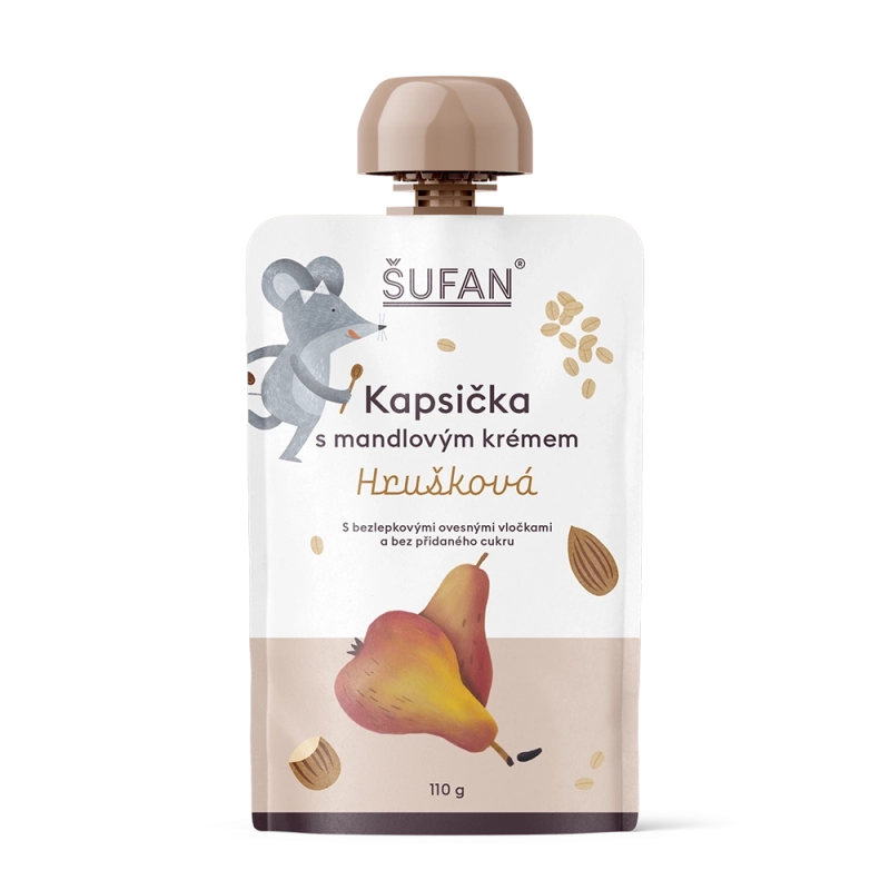 [N 93] Šufan - Kapsička s mandlovým krémem, hrušková 110g