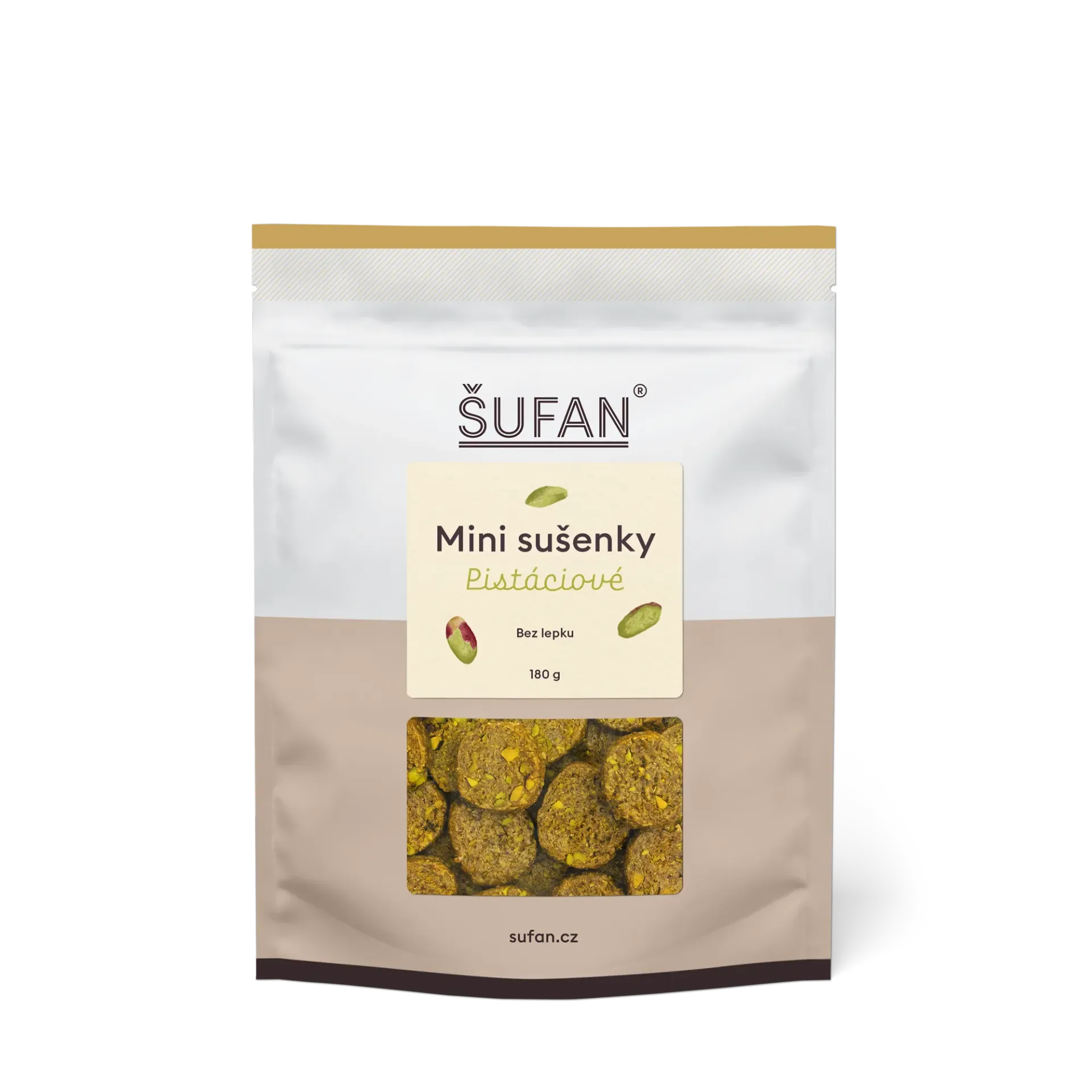 [C 83] Šufan - Mini sušenky pistáciové 180 g