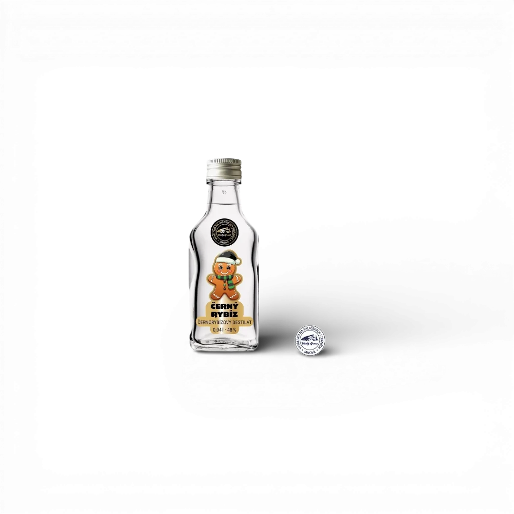 [20026] Veselý Grunt - Černorybízový destilát sváteční 48%  0,04l