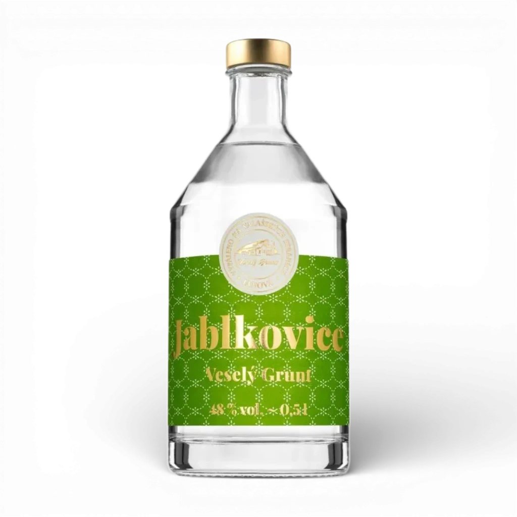 [50013] Veselý Grunt - Jablkovice kulatá 48% 0,5l