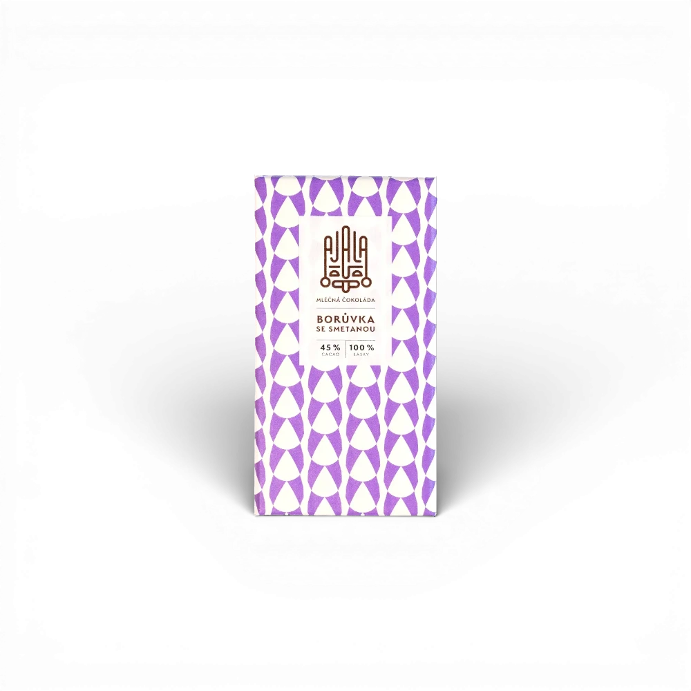 [1560] Ajala Chocolate - Borůvková se smetanou 45% 45g