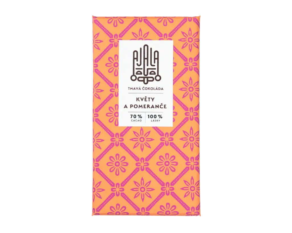 [KP] Ajala Chocolate - Květy a pomeranče 70% 45g (H)