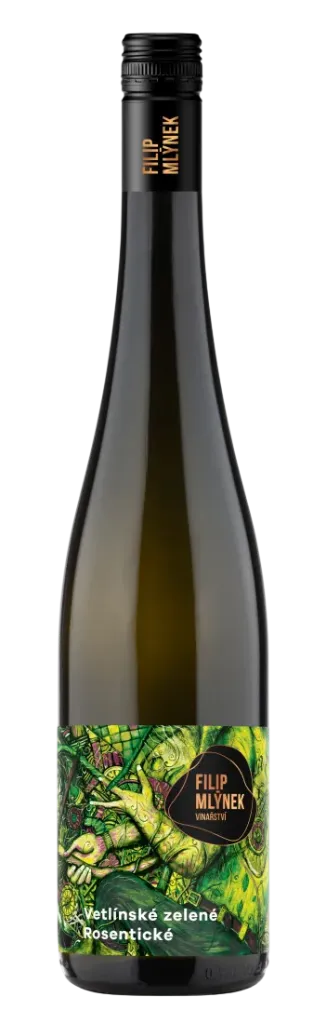 [1586389906251690] Filip Mlýnek - Veltlínské zelené 2024, trať Rosentické, pozdní sběr, suché, 12,5%, 0,75l