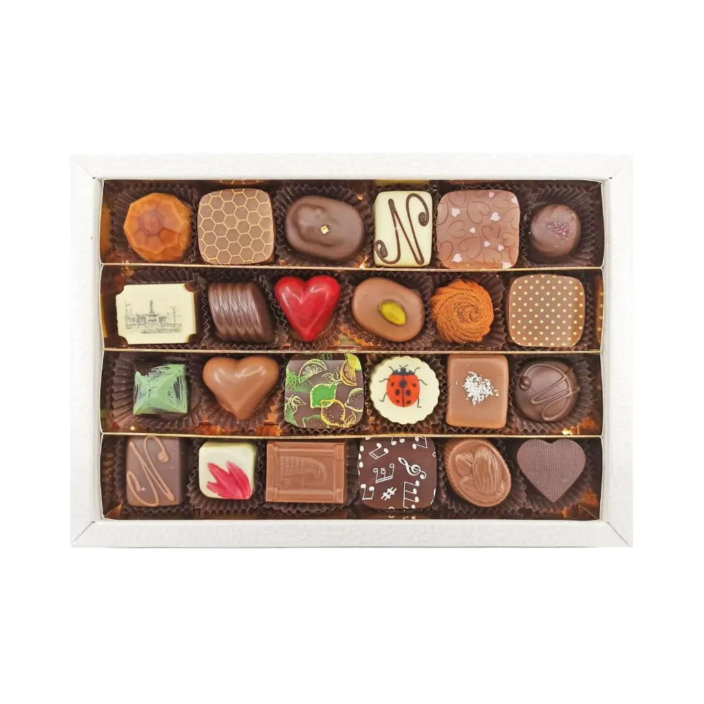 [8722069163983770] DON COCO - Bonboniéra 24ks pralinek 300g (průhledná)