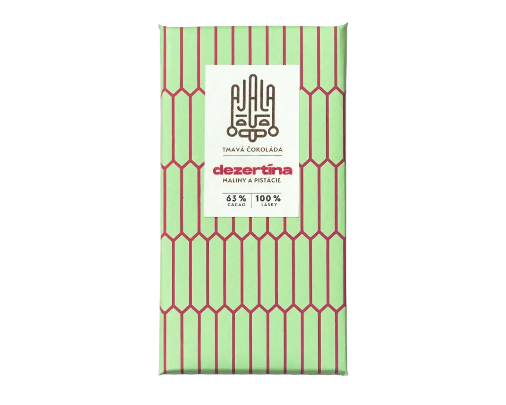 [DZ] Alaja Chocolate - Maliny & pistácie Dezertína 63% 45g (H) (kopie)