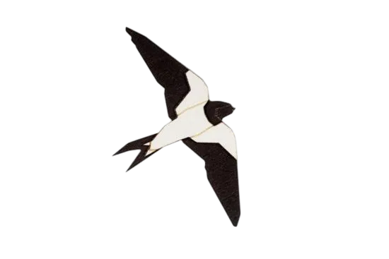 [Swallow Brooch - Dřevěná brož Swallow Brooch] BeWooden - Dřevěná brož Swallow Brooch