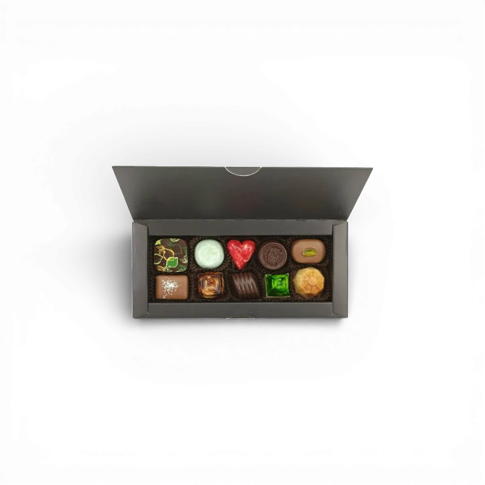 DON COCO - Kazetka 10ks pralinek 120g (černá)