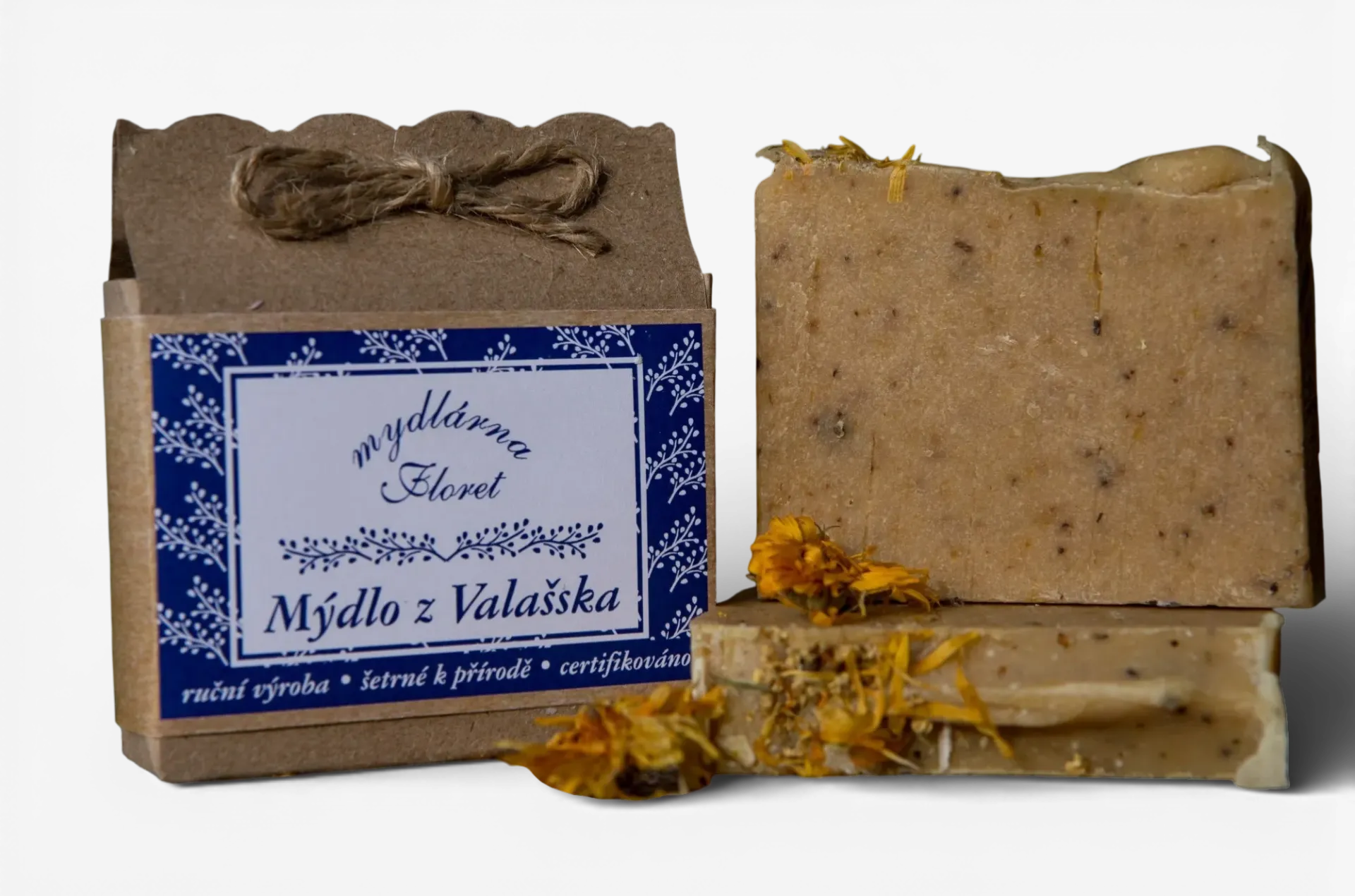 Mydlárna Floret - Mýdlo z Valašska - Jemné Měsíčkové 65g