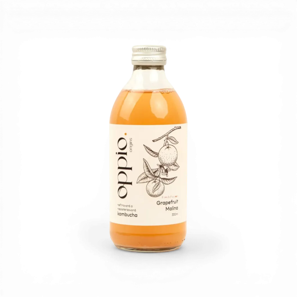 [02] Oppio - Kombucha grapefruit & malina 330ml