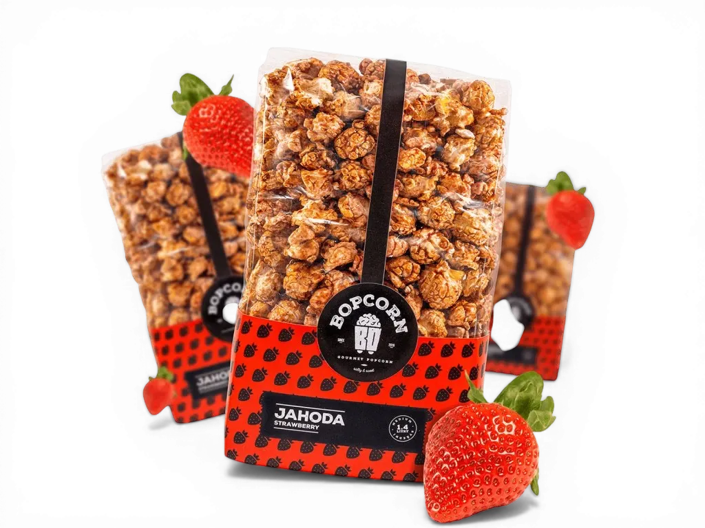 Bopcorn - Popcorn jahoda 70g