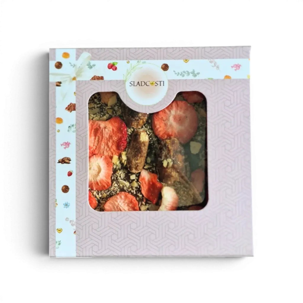 [P01655] SLADCOSTI - Hořká čokoláda pekan/jahoda/kokos/karamel 70g