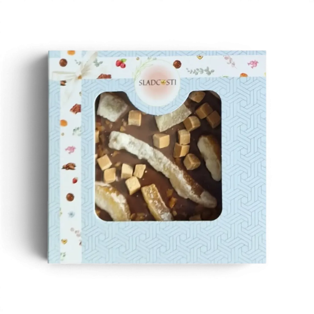 [P01652] SLADCOSTI - Mléčná čokoláda pomeranč/karamel 80g